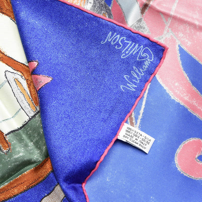 Louis Vuitton Silk William Wilson Les Chevaux Scarf 3 of 4