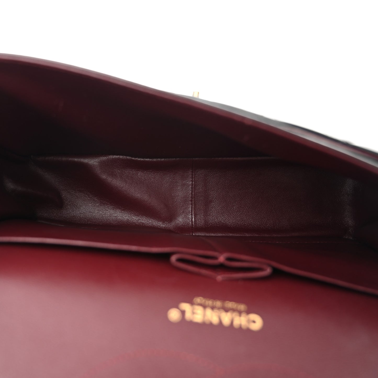 Lambskin Quilted Jumbo Double Flap Black