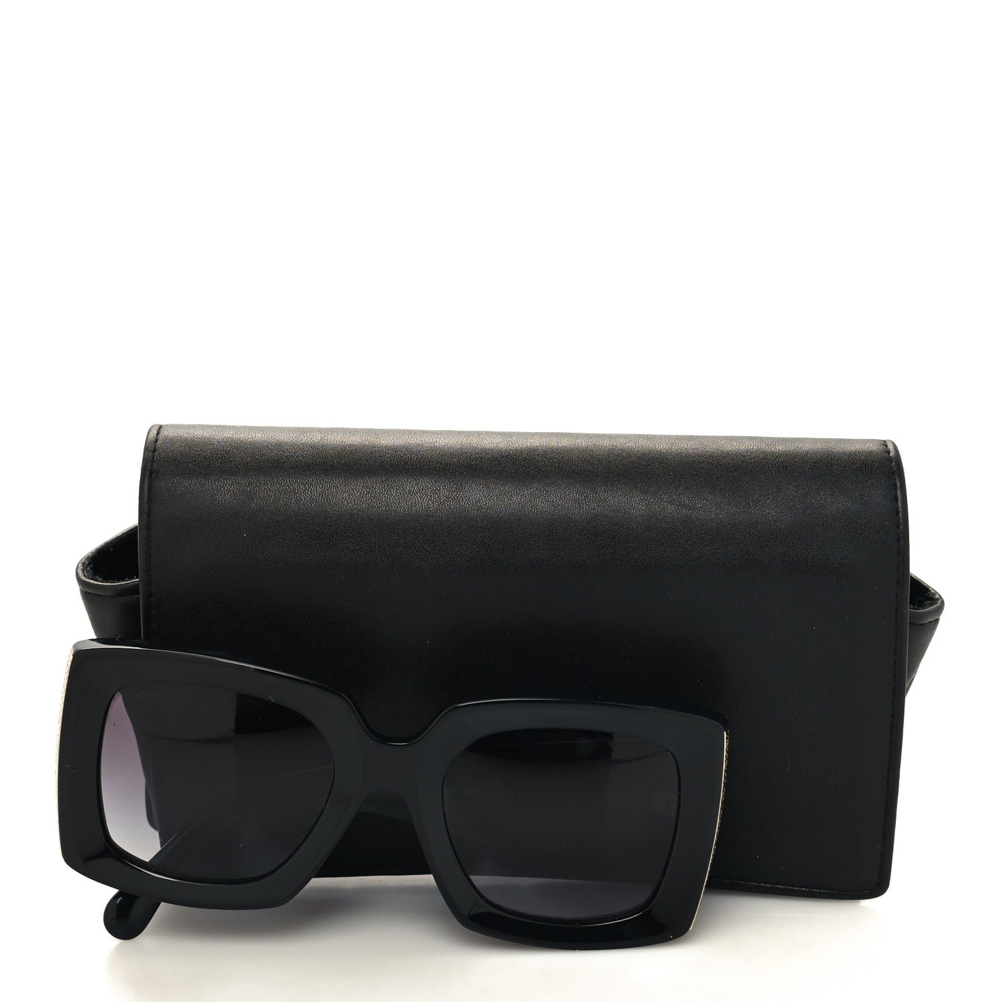 Acetate Rectangle Sunglasses 5435 Black