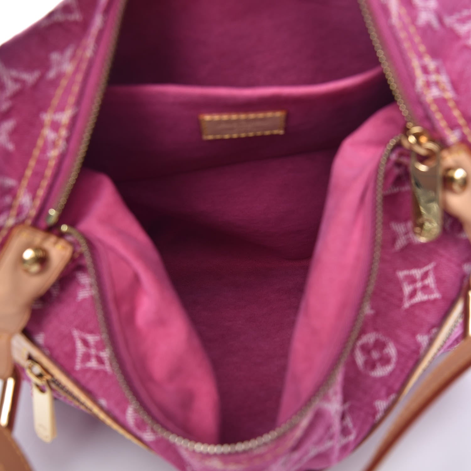 Louis Vuitton Denim Baggy GM Fuchsia 7 of 11