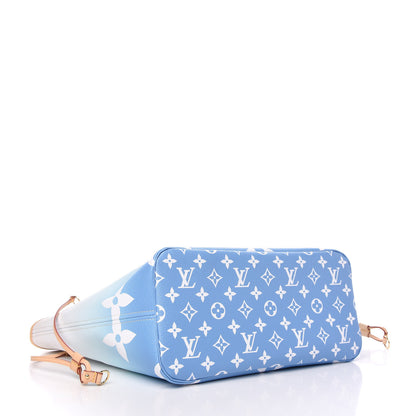 Louis Vuitton Monogram Giant By The Pool Neverfull MM Blue 4 of 8