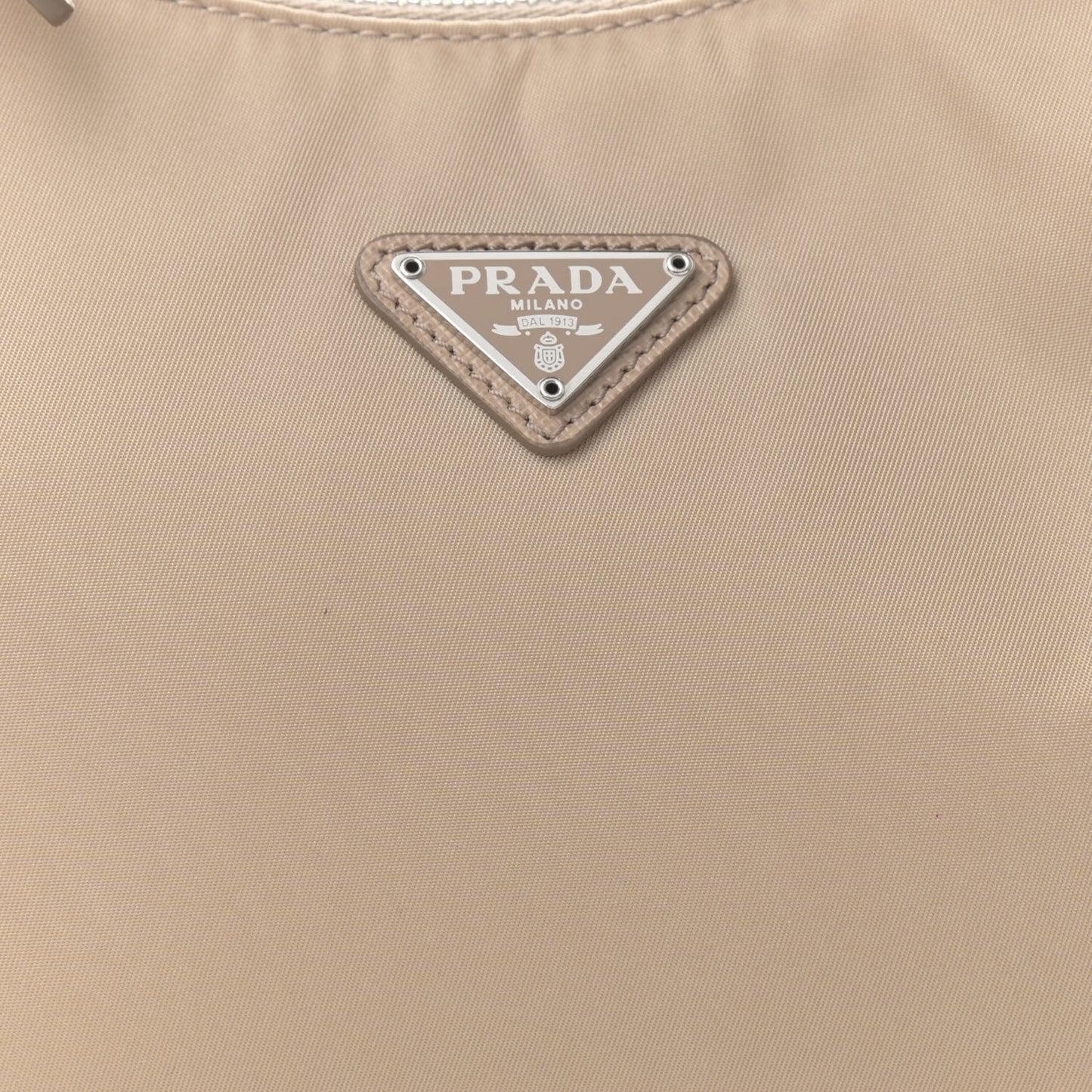 Re-Nylon Saffiano Mini Re-Edition 2005 Bag Cammeo