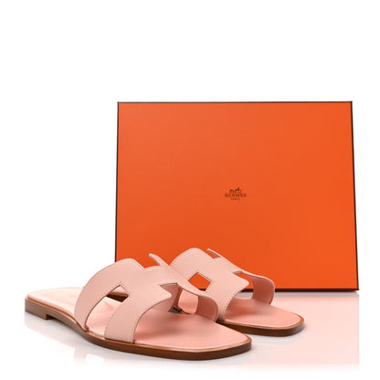 Hermes Epsom Oran Sandals 40.5 Rose Pale 9 of 9