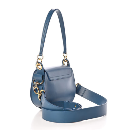 Chloe Calfskin Small Tess Bag Vinyl Blue 4 of 7