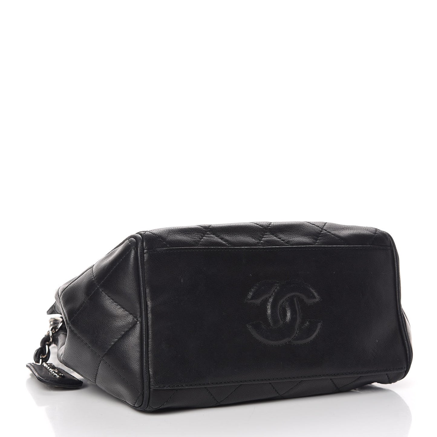 Lambskin Quilted Small Shoulder Bag Black