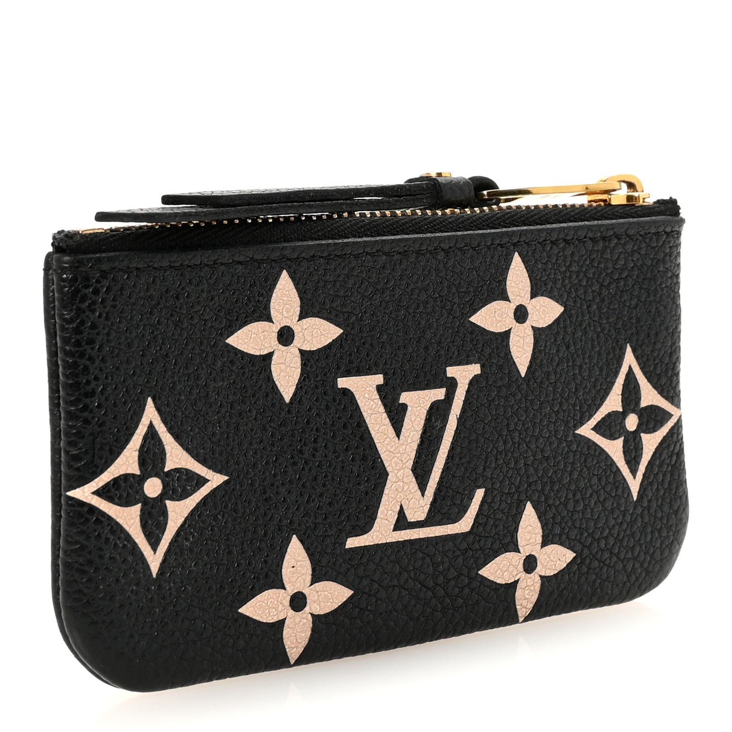 Empreinte Monogram Giant Key Pouch Black Beige
