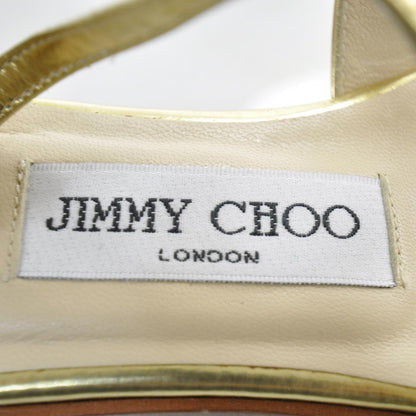 Jimmy Choo Leather Lulu Gladiator Sandals 36.5 Metallic Gold 6 of 7