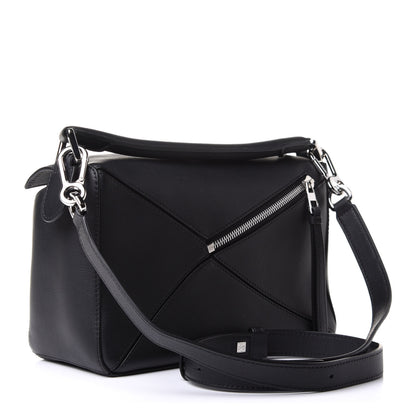 Loewe Calfskin Small Puzzle Bag Black 3 of 10