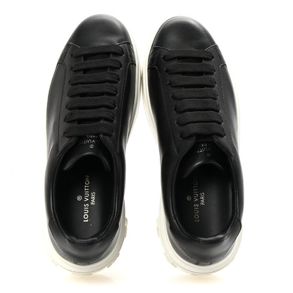 Louis Vuitton Calfskin Time Out Sneakers 35.5 Black 2 of 9