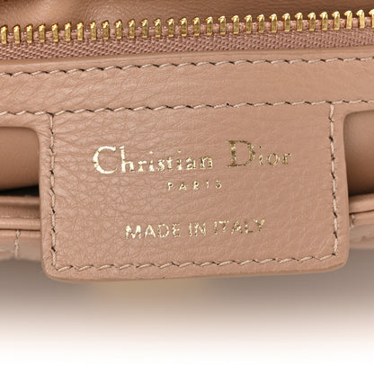 Christian Dior Calfskin Cannage Small Caro Bag Rose De Vents 6 of 11
