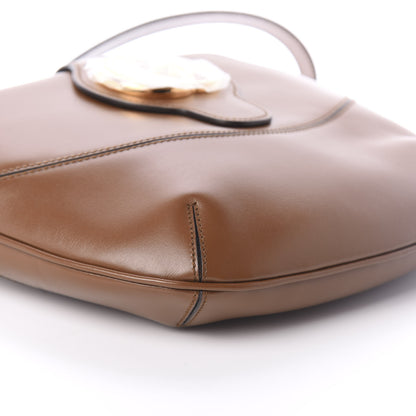 Gucci Boarded Plutone Calfskin Medium Arli Shoulder Bag Nocciola 9 of 10