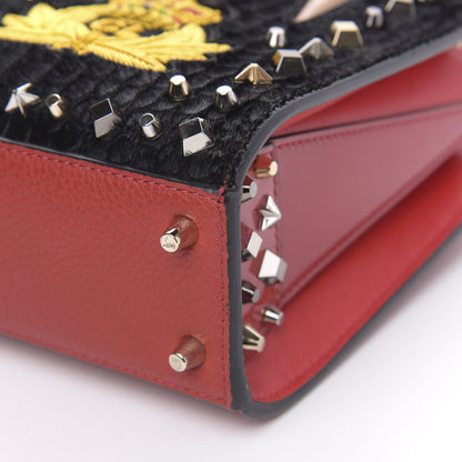 Christian Louboutin Calf Hair Calfskin Studded Nano Paloma Black 8 of 9