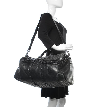 Gucci Imprime Monogram Studded Large Carry On Duffle Black 2 of 12