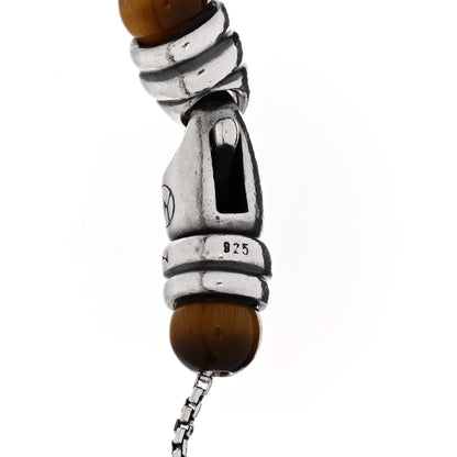 David Yurman Sterling Silver Tiger Eye 6mm Spiritual Beads Bracelet 4 of 4