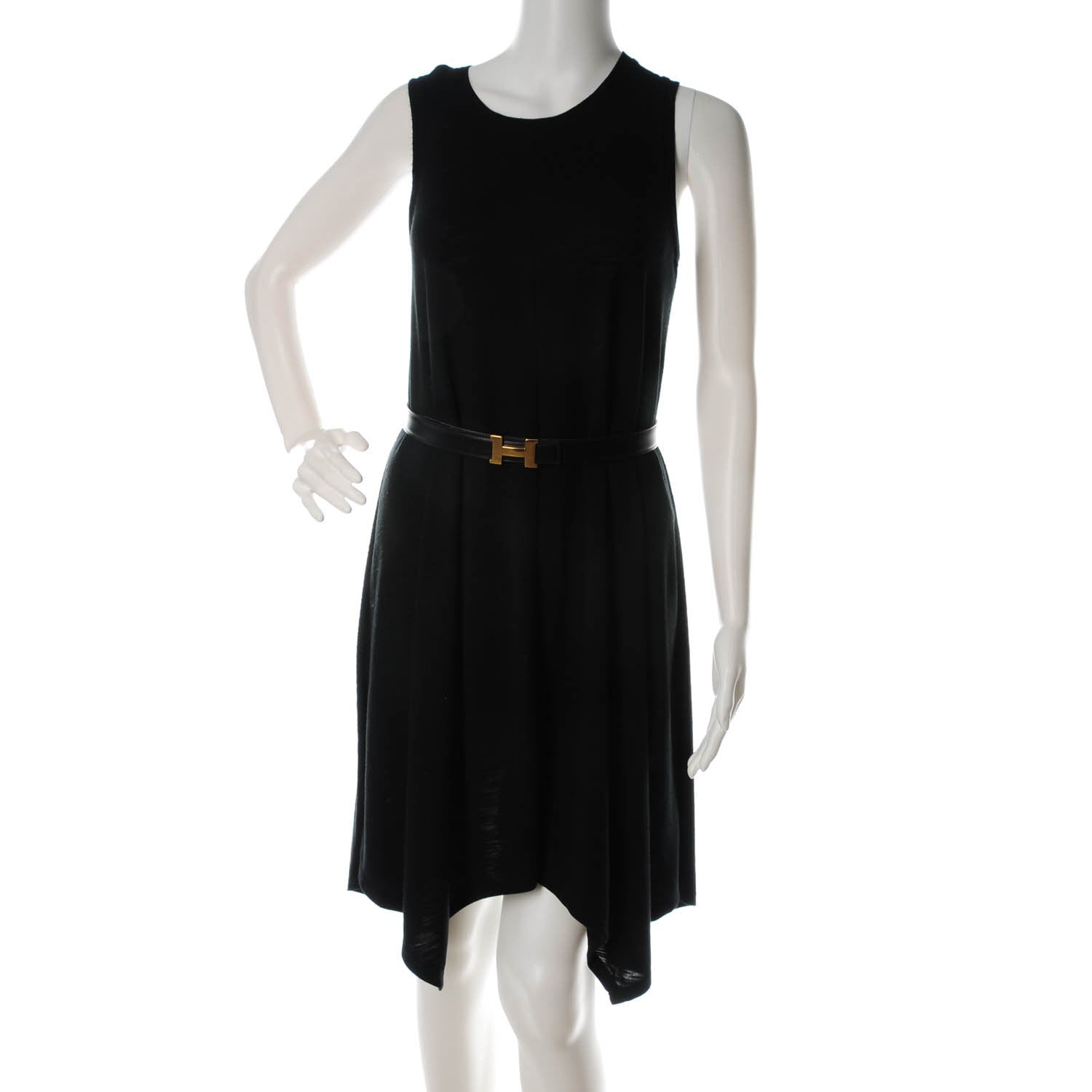Hermes Box Courchevel 24mm Constance H Belt 80 Black Gold 2 of 6