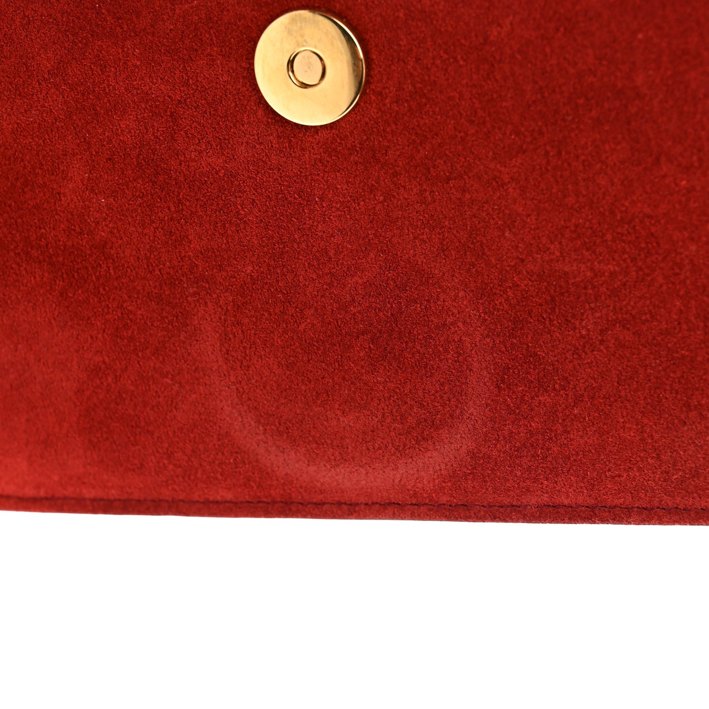 Suede Small Torchon GG Ring Shoulder Bag New Cherry Red