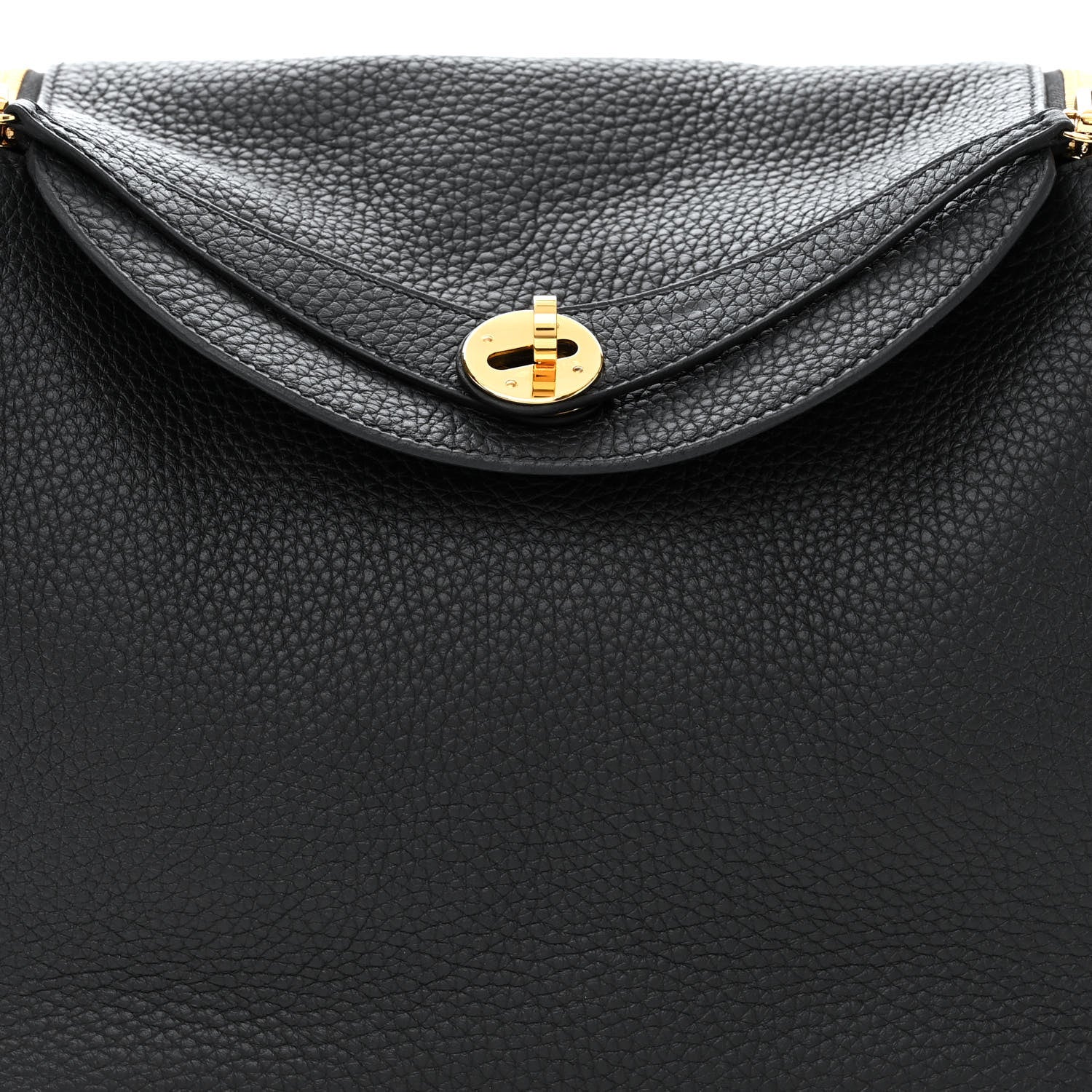 Hermes Taurillon Clemence Lindy 30 Black 8 of 10