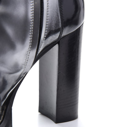 Louis Vuitton Metallic Calfskin Patent Star Trail Ankle Boots 38 Black 9 of 12