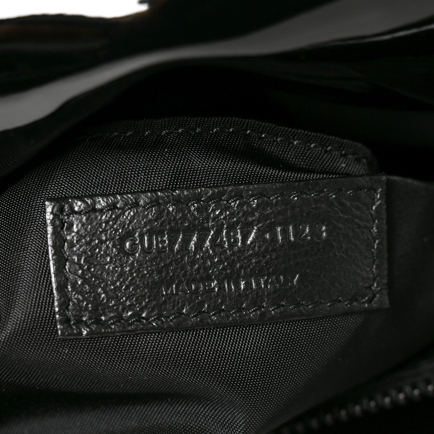 Saint Laurent Patent Wide Puffer Maxi Tote Black 6 of 9
