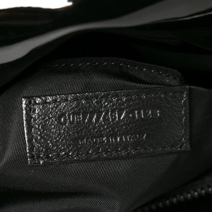 Saint Laurent Patent Wide Puffer Maxi Tote Black 6 of 9