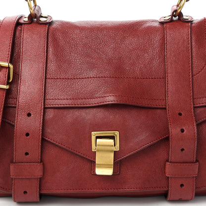 Proenza Schouler Lambskin Medium PS1 Satchel Chianti 10 of 10