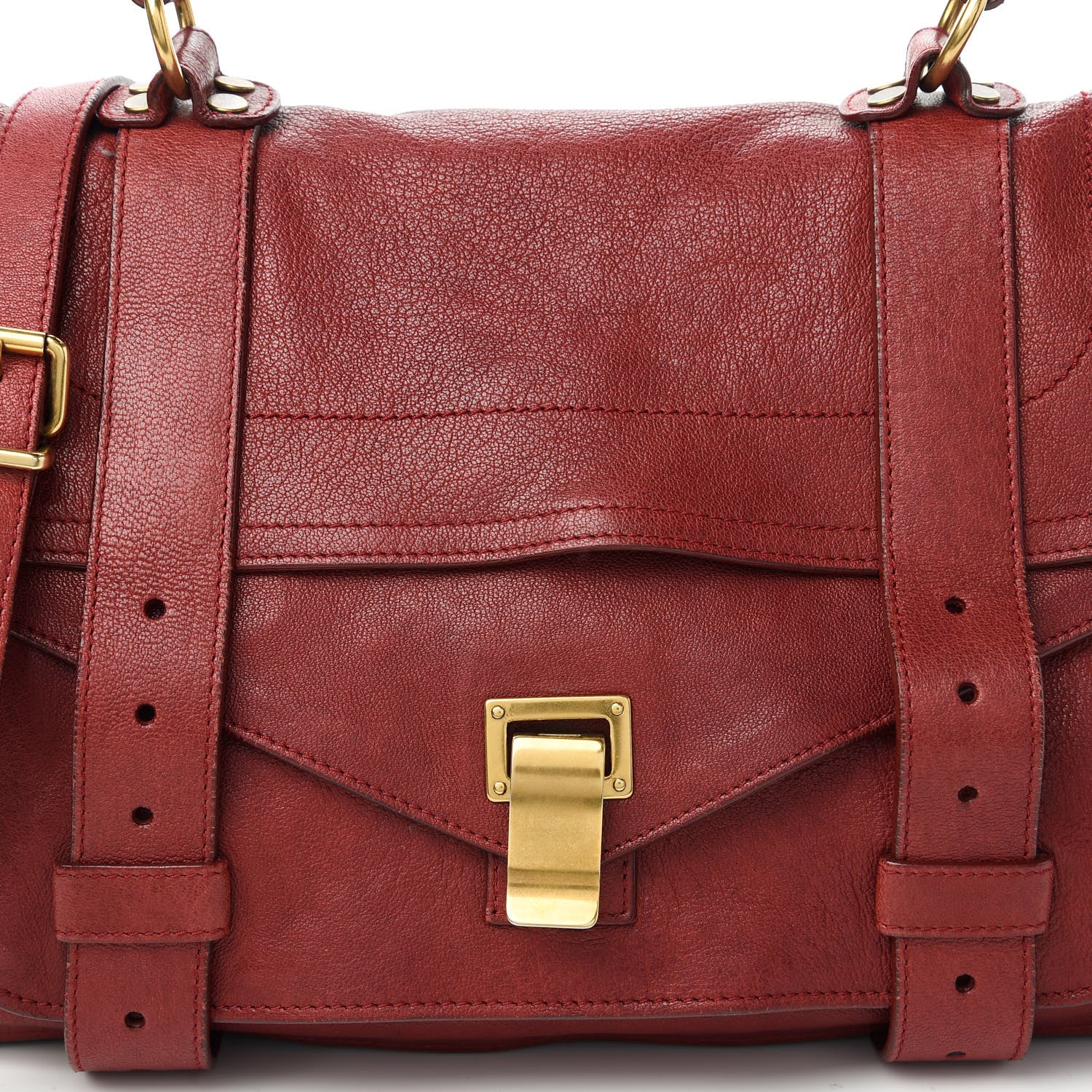 Proenza Schouler Lambskin Medium PS1 Satchel Chianti 10 of 10