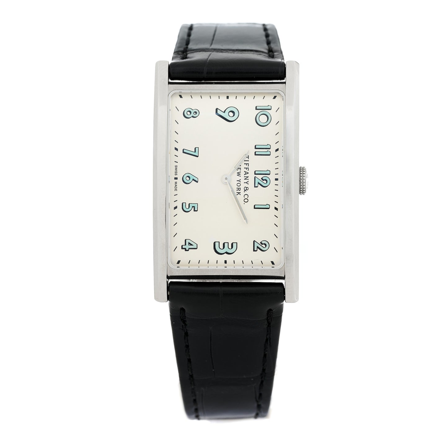 Stainless Steel Alligator 25mm East West Quartz Watch