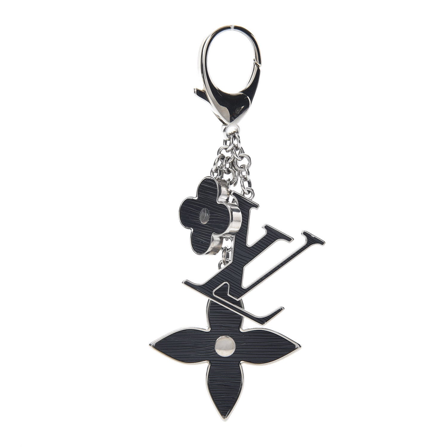 Louis Vuitton Electric Epi Fleur d'Epi Bag Charm Black 1 of 6