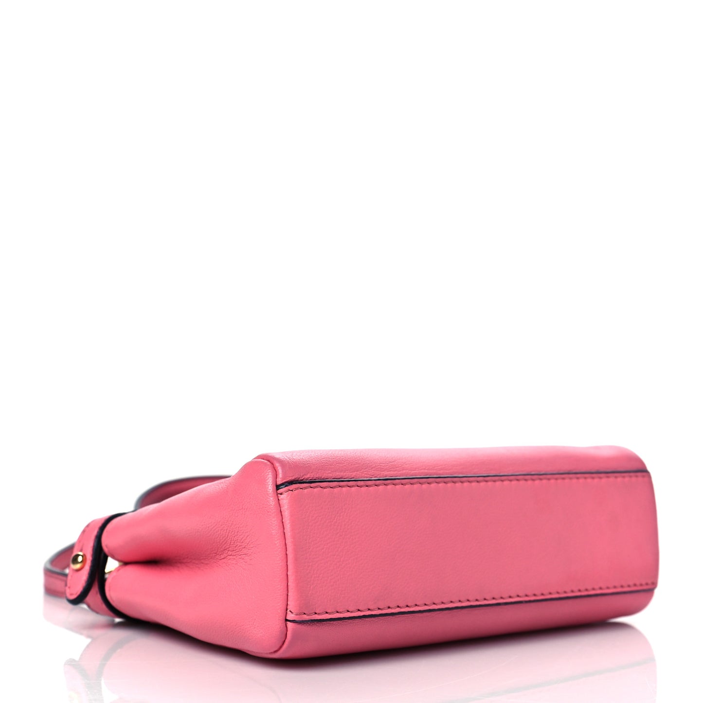 Shiny Nappa Micro Peekaboo Iconic Satchel Rosa Fluo