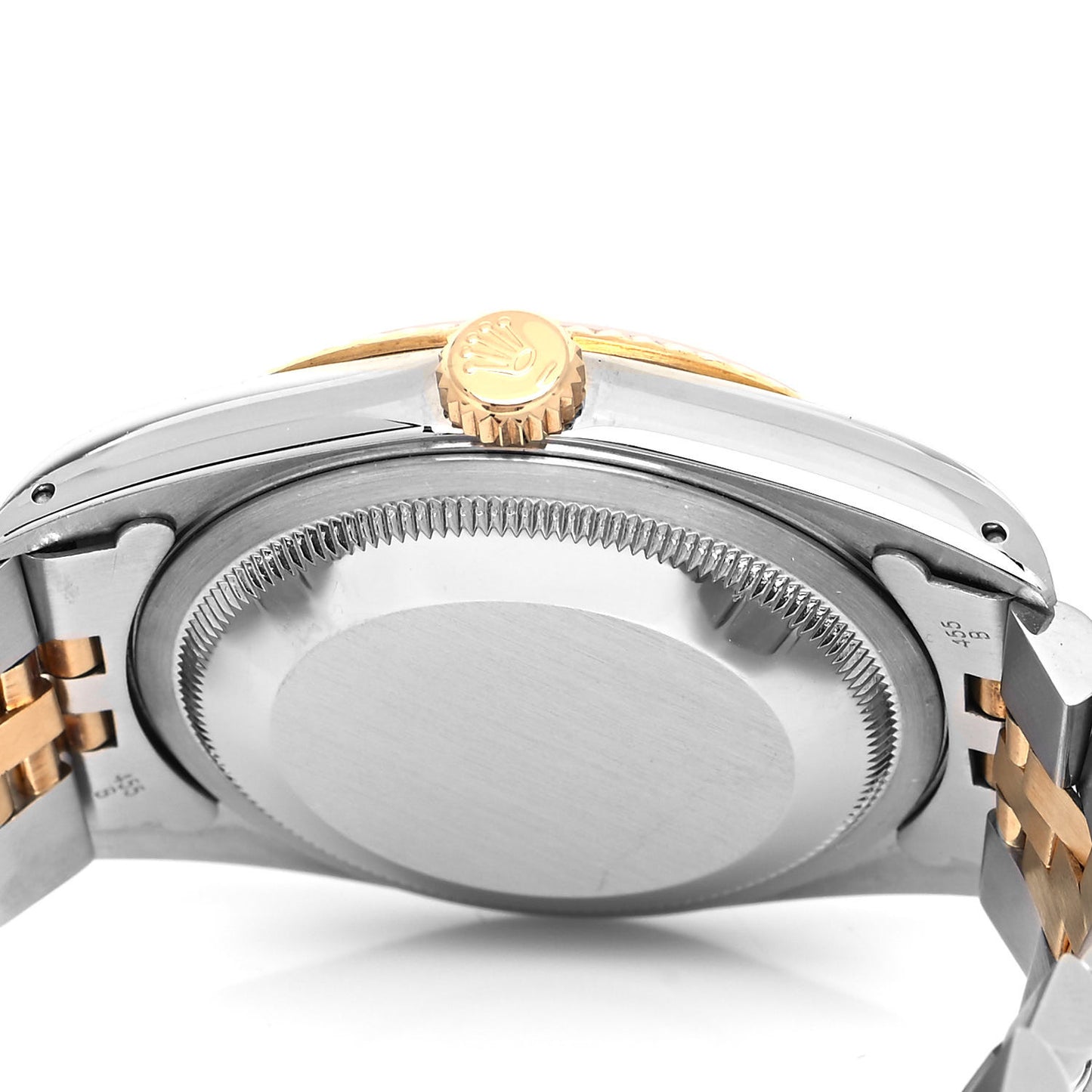 Stainless Steel 18K Yellow Gold Diamond 36mm Oyster Perpetual Datejust Watch Champagne 16233