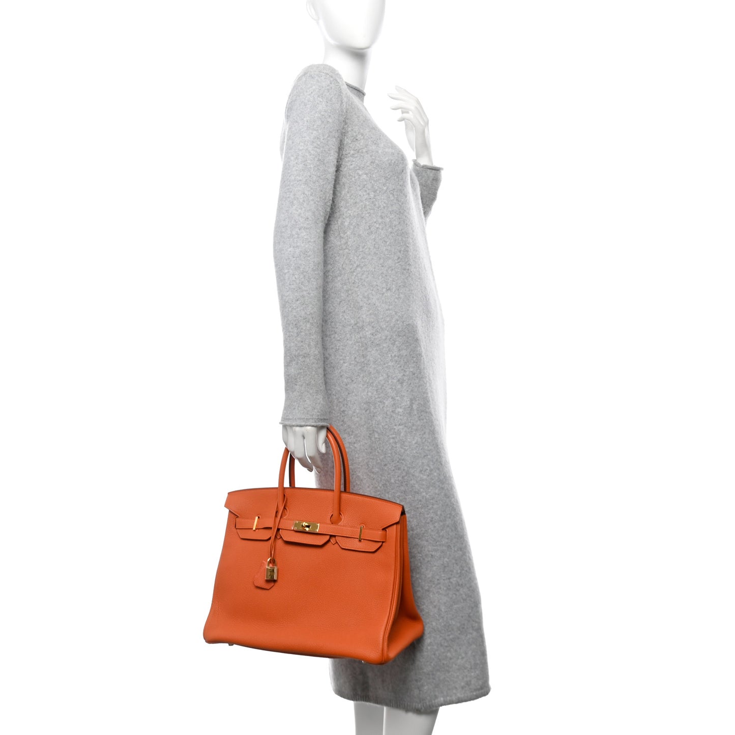 Togo Birkin 35 Orange