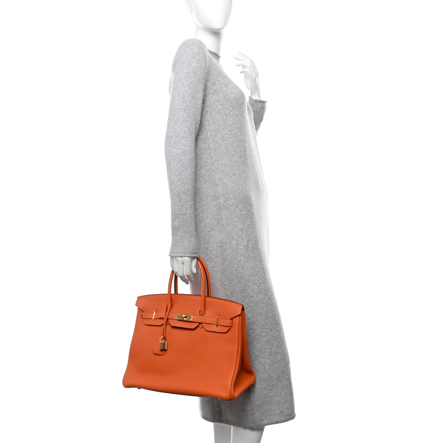 Hermes Togo Birkin 35 Orange 2 of 13