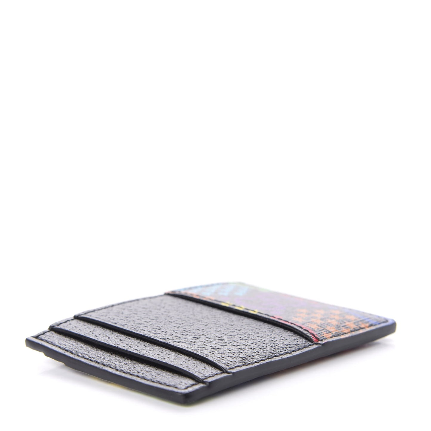 GG Supreme Monogram Psychedelic Card Holder Black
