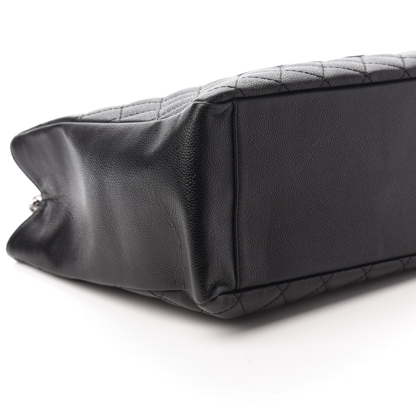 Caviar Quilted Grand Shopping Tote GST Black