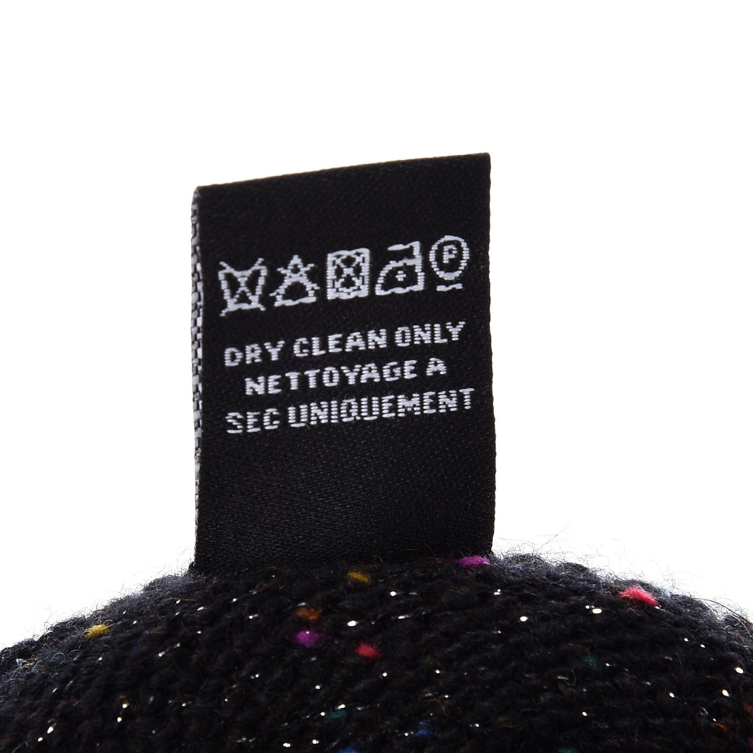 Chanel Cashmere Viscose Gloves Black 5 of 5