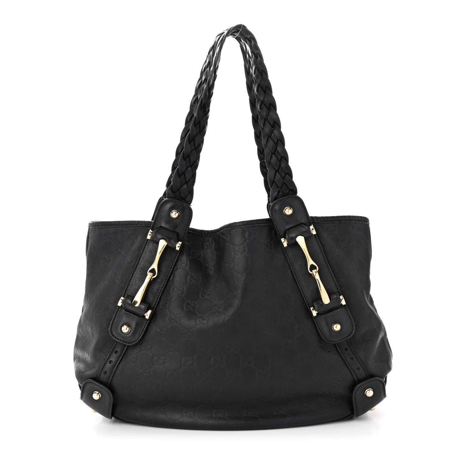 Gucci Guccissima Small Pelham Shoulder Bag Black 1 of 15