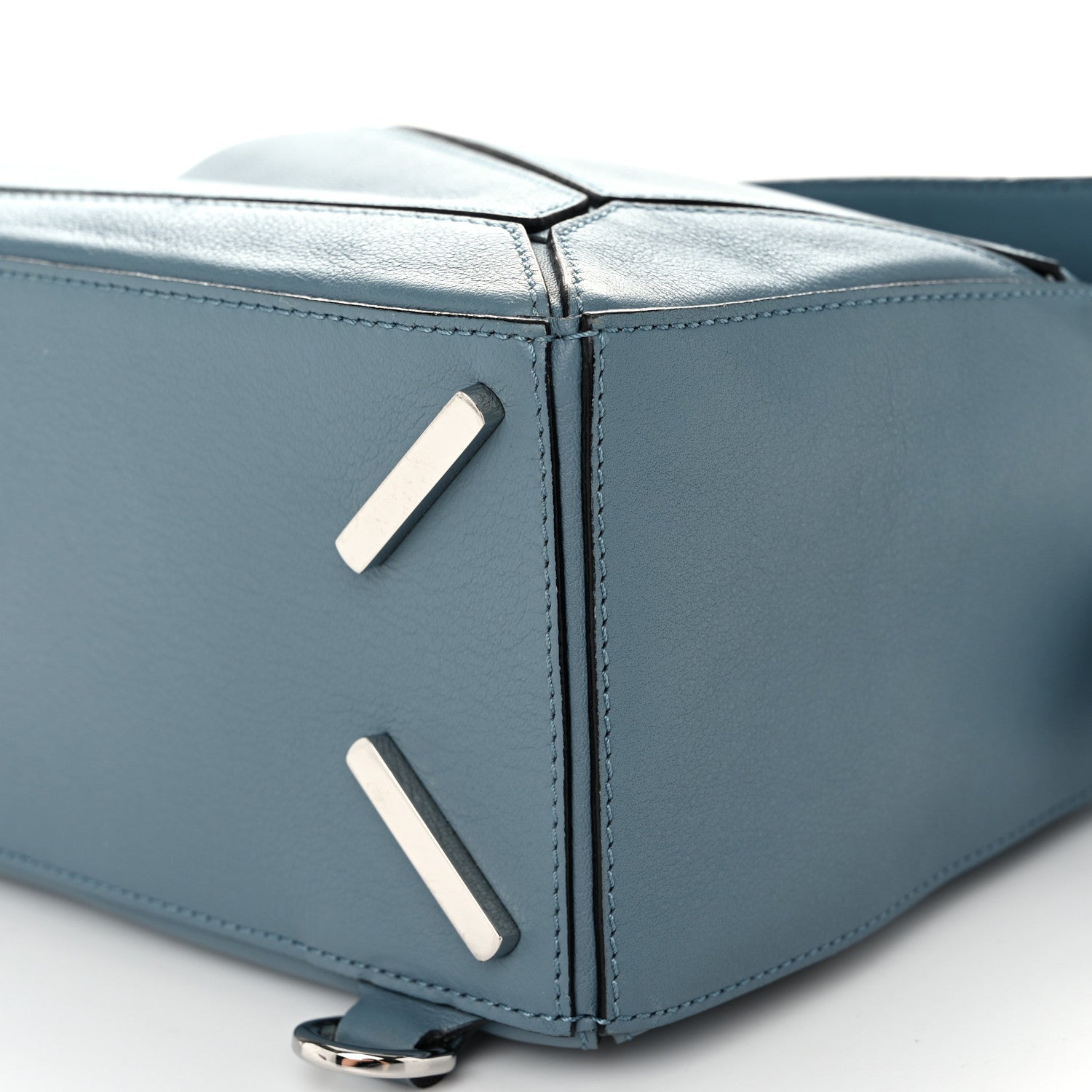 Loewe Calfskin Small Puzzle Bag Stone Blue 10 of 10