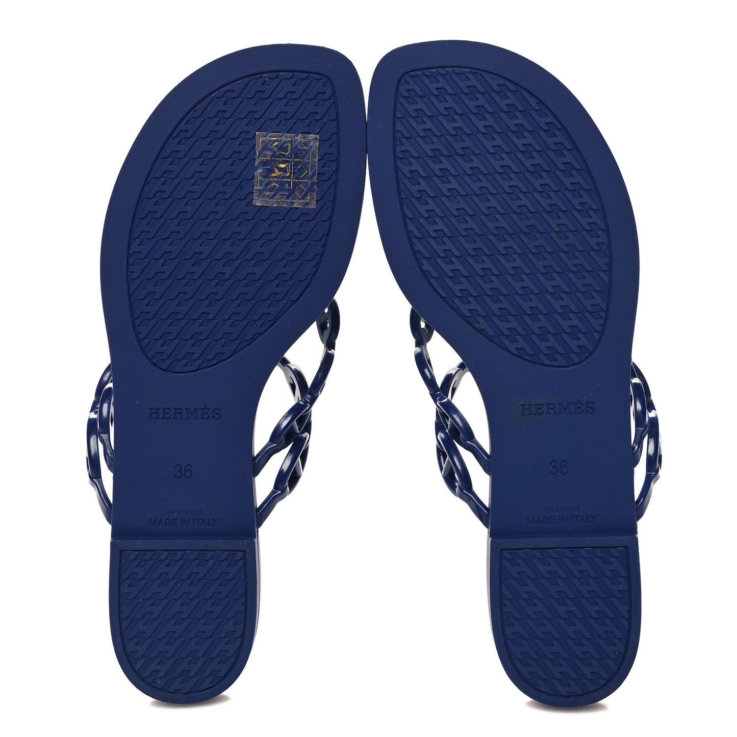 Rubber Chaine d'Ancre Island Sandals 36 Bleu Smalt