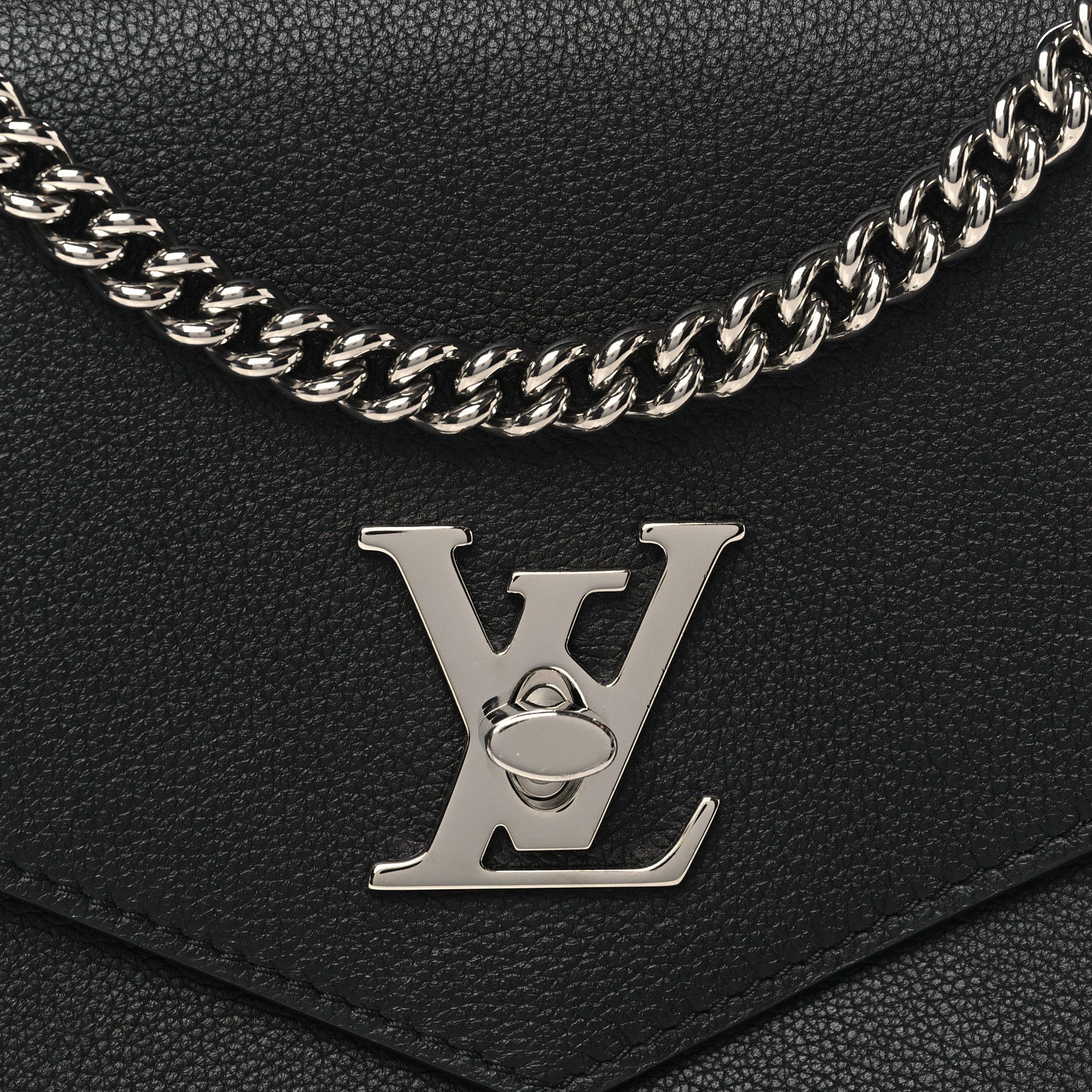Louis Vuitton Soft Calfskin My Lockme Chain Bag BB Black 7 of 10