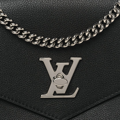 Louis Vuitton Soft Calfskin My Lockme Chain Bag BB Black 7 of 10