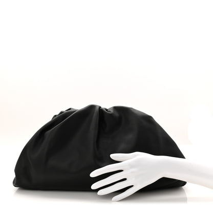 Bottega Veneta Smooth Butter Calf The Pouch Oversized Clutch Black 2 of 10