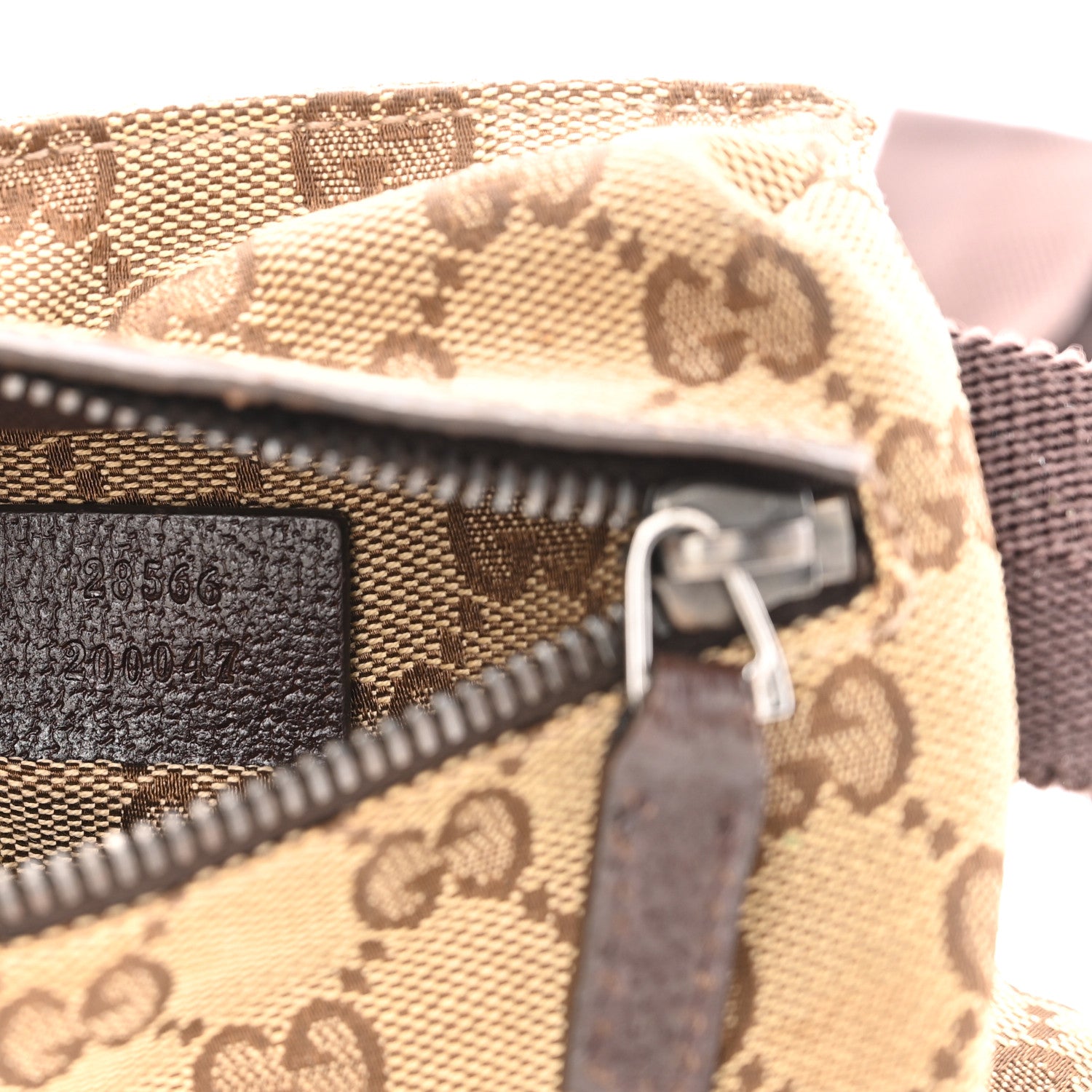 Gucci GG Monogram Double Pocket Belt Bag Dark Brown 9 of 12