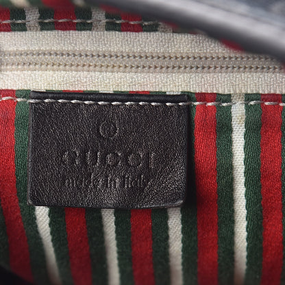 Gucci Monogram Medium New Britt Hobo Black 6 of 16