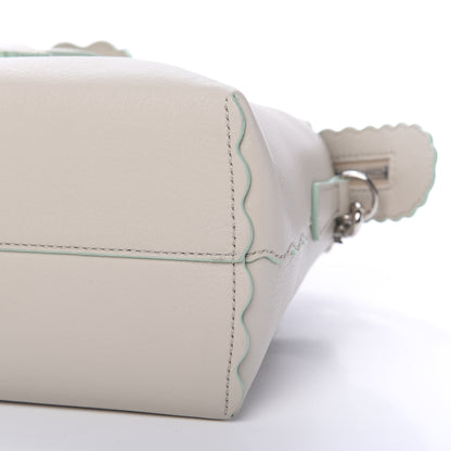 Fendi Vitello Dolce Scalloped Studded Medium By The Way Boston Bag Latte 8 of 9