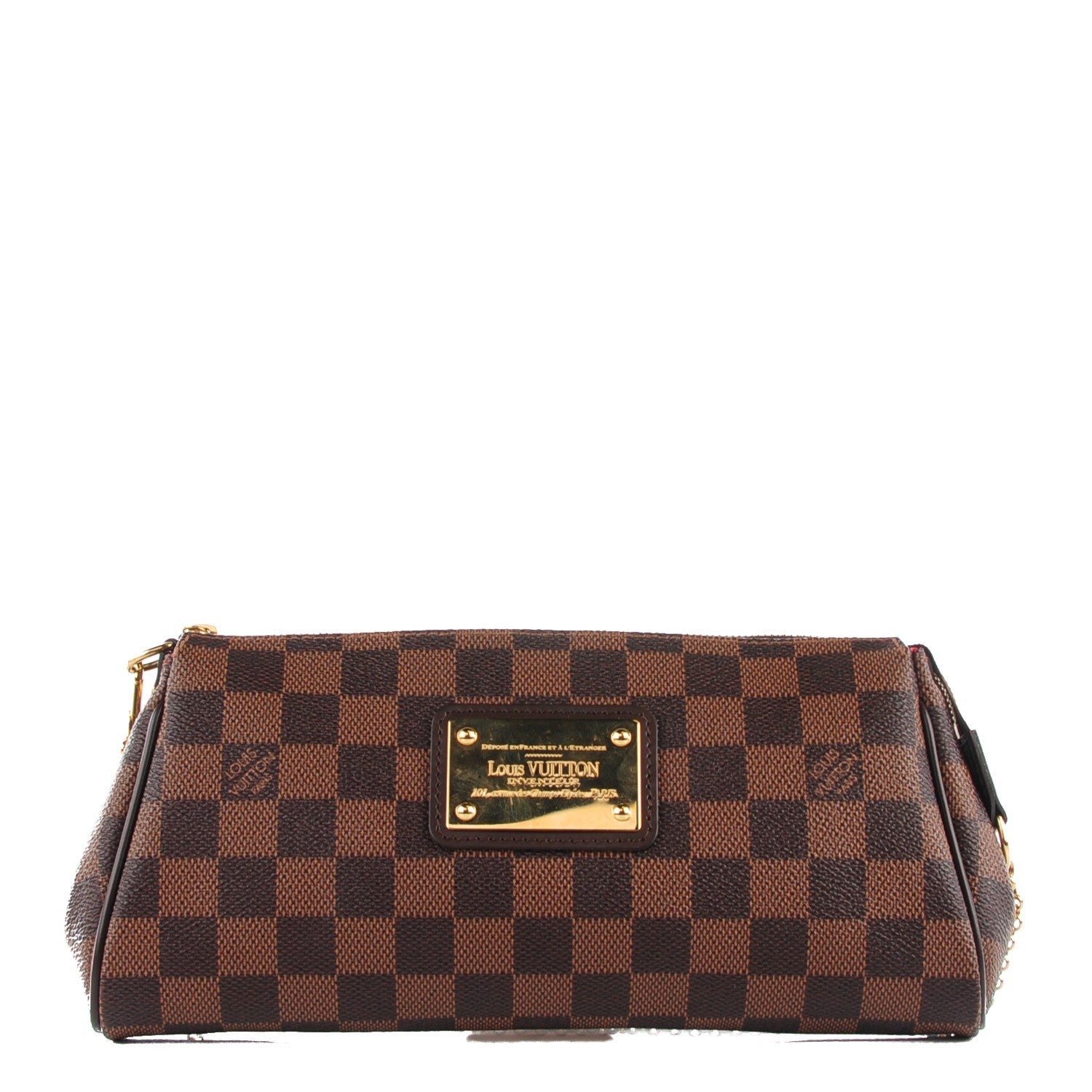 Louis Vuitton Damier Ebene Eva Clutch 1 of 8
