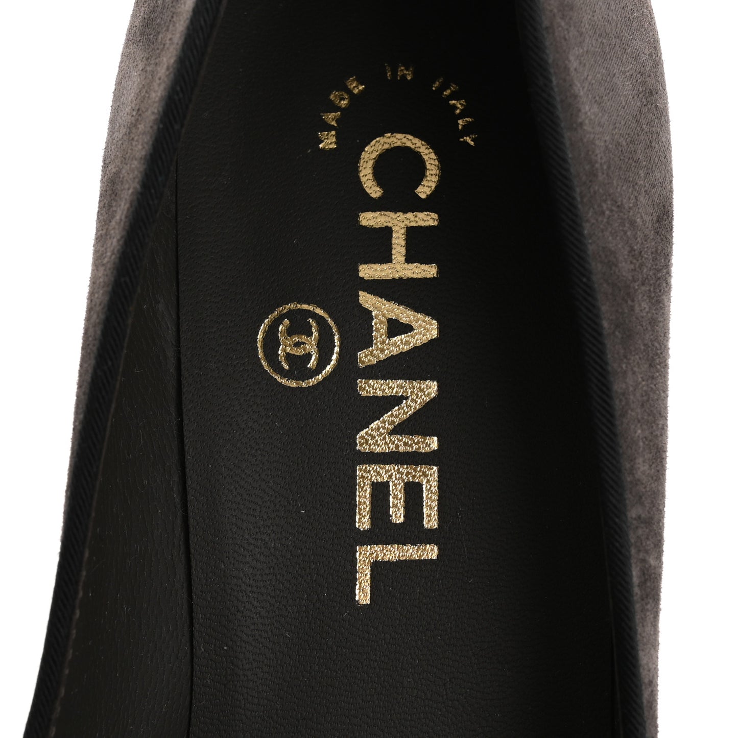 Glitter Calfskin Grosgrain Cap Toe Pearl Pumps 36.5