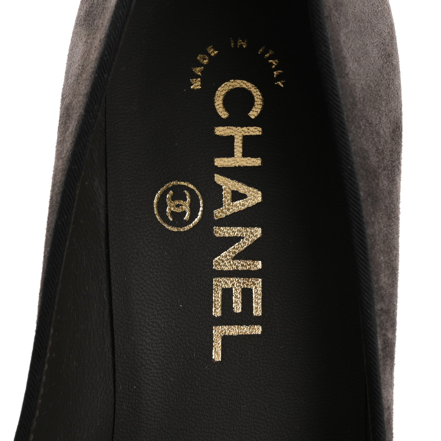 Chanel Glitter Calfskin Grosgrain Cap Toe Pearl Pumps 36.5 7 of 10