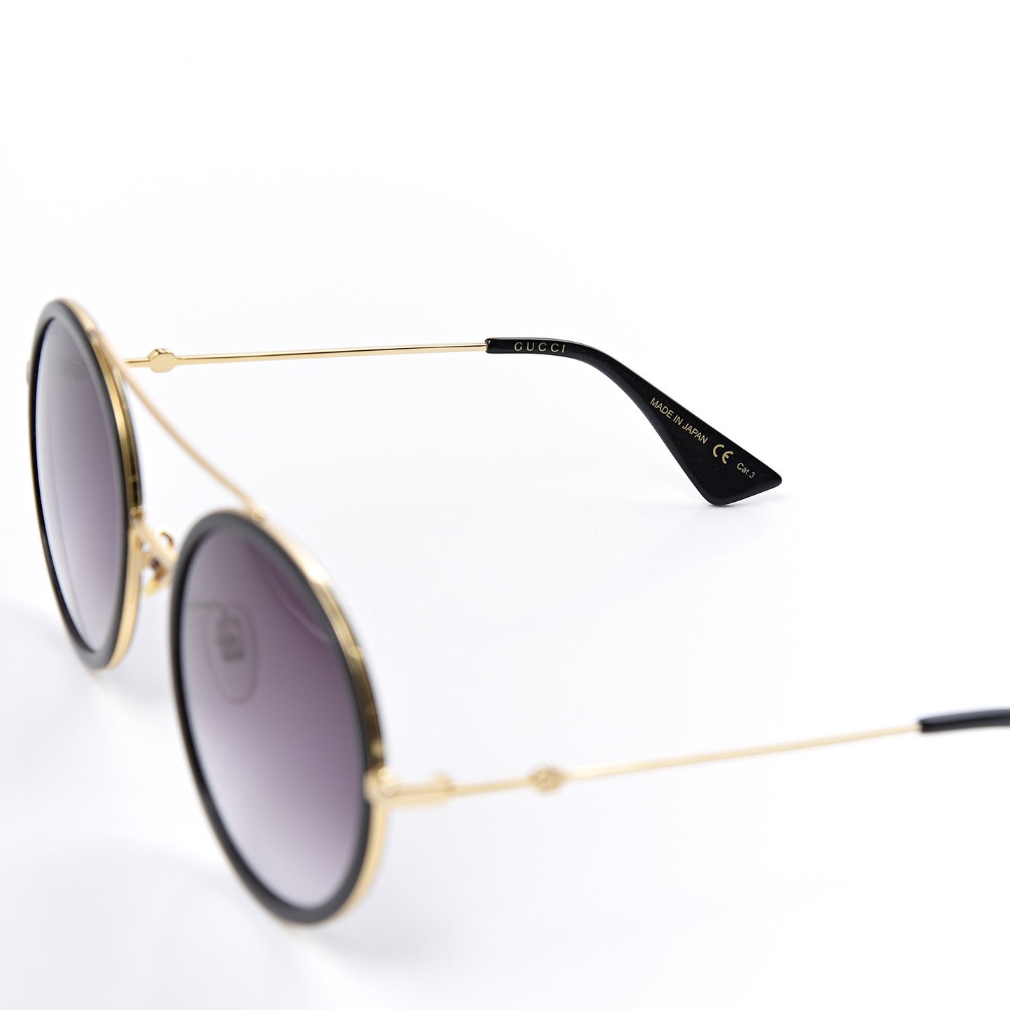 Round Frame Sunglasses GG0061S Black