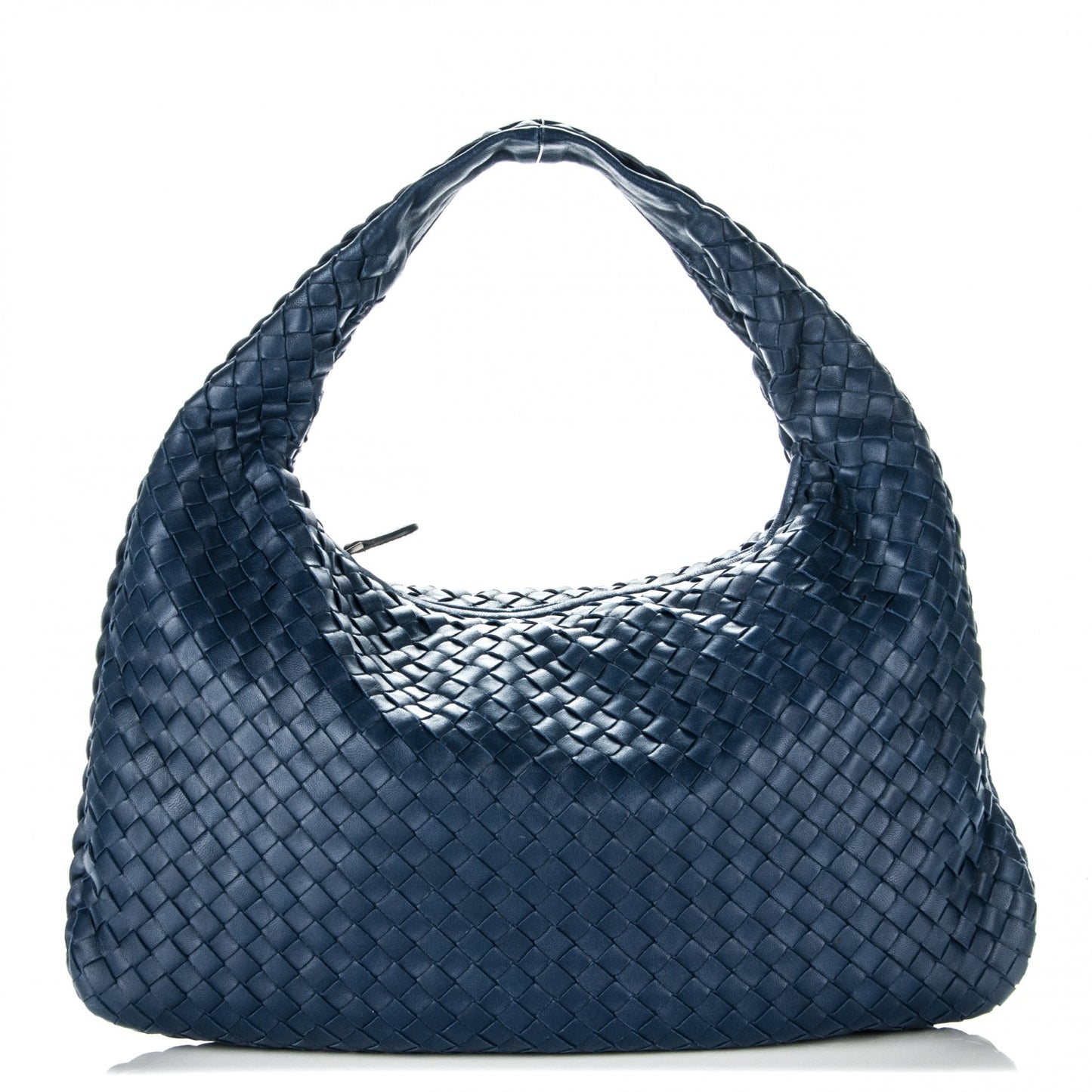 Nappa Intrecciato Medium Veneta Hobo Indigo