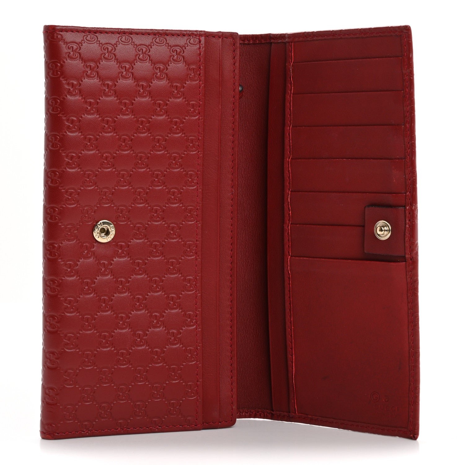 Gucci Soft Microguccissima Continental Wallet Red 5 of 14